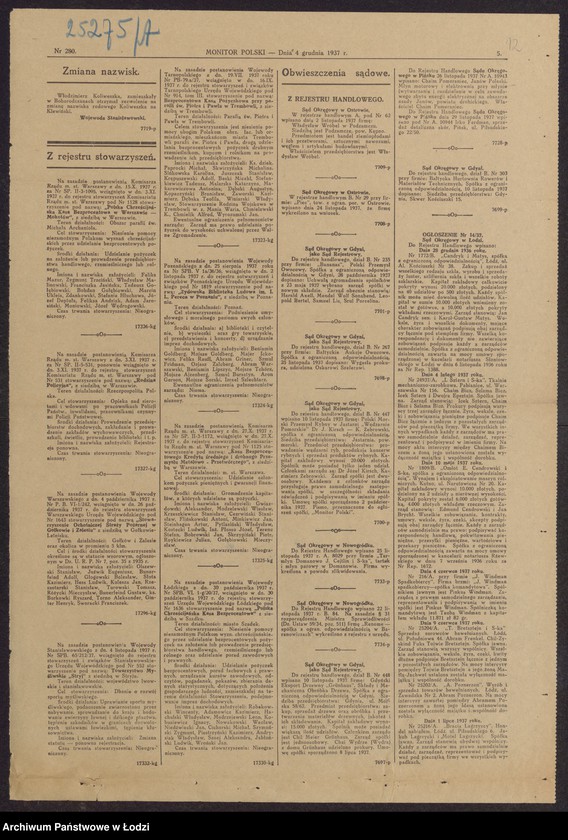 Obraz 14 z jednostki "Szulem Herszbajn- wyrób i sprzedaż manufaktury w Pabianicach"