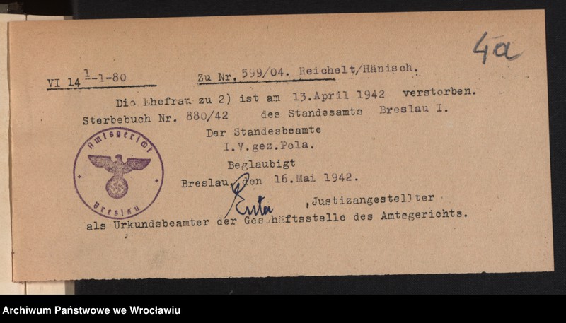 image.from.unit.number "Heiraths-Neben-Register Breslau I 1904 Band 4"