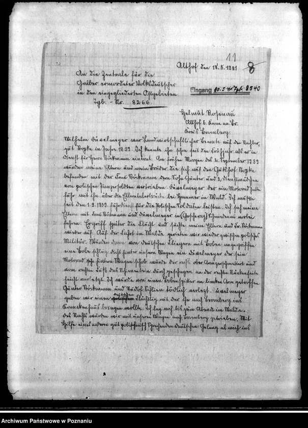 Obraz 15 z jednostki "Amtsbezirk Krone (powiat Bydgoszcz). Zgłoszenia zmarłych i zaginionych miejscowych Niemców w 1939 roku"