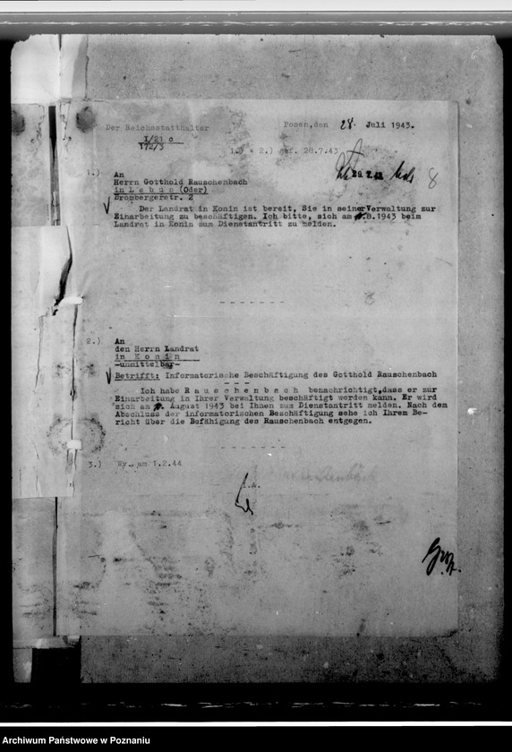 Obraz 12 z jednostki "Rauschenbach, Gotthold - komisarz obwodowy"