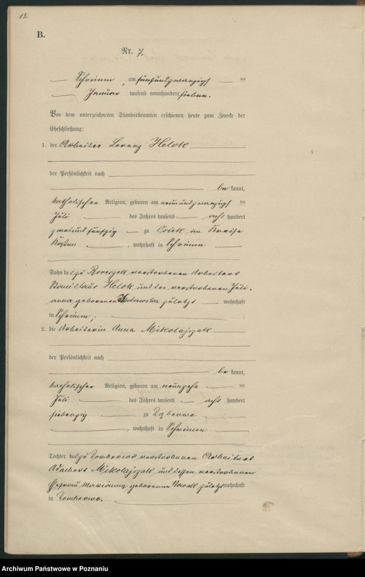 Obraz 16 z jednostki "Heirats-Haupt-Register"