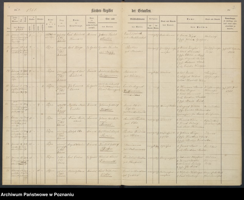 Obraz 6 z jednostki "Duplikat der Taufregister, Trauregister, Todtenregister"