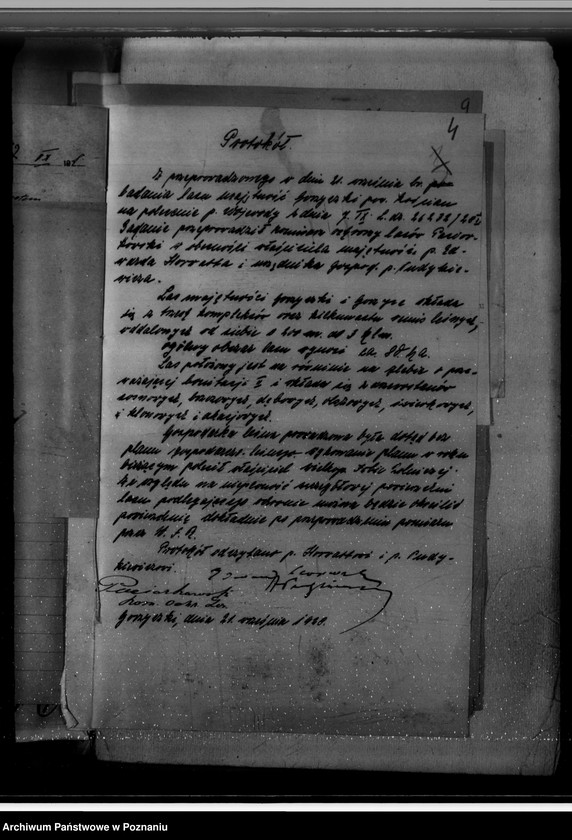 Obraz 8 z jednostki "Majętność /leśna/ Gorzycziki powiat kościański"