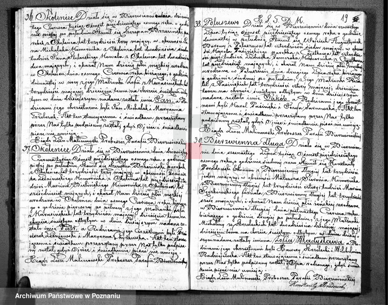 Obraz 11 z jednostki "Akta urodzonych, zaślubionych i zmarłych"