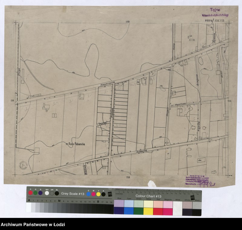 Obraz 1 z jednostki "Plan m. Łodzi 1:2000. Sekcja SW113"