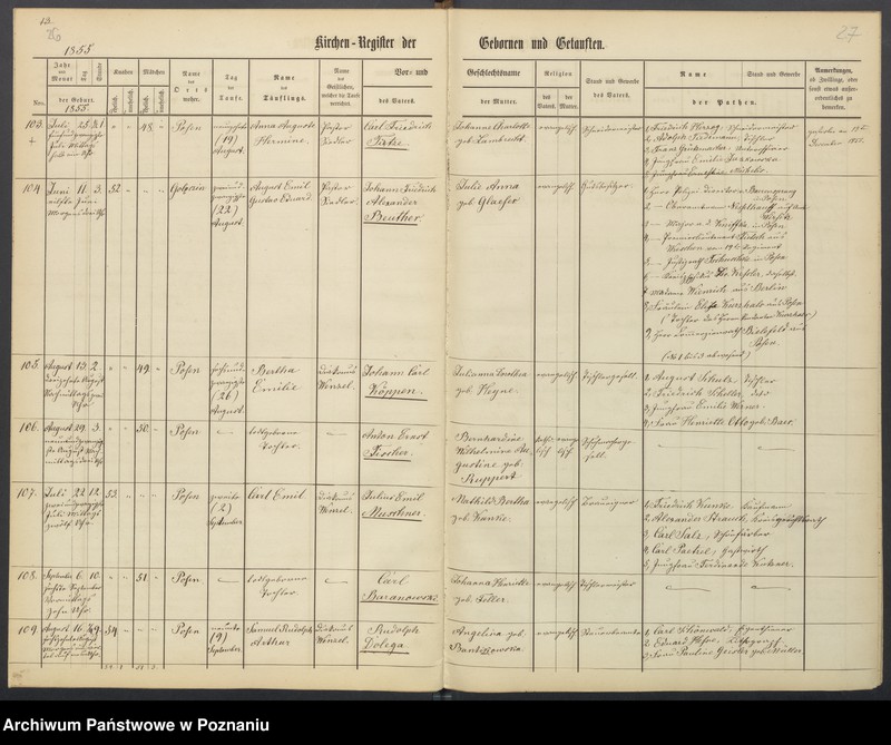 Obraz 16 z jednostki "[Akta urodzeń i chrztów, ślubów, zgonów]"