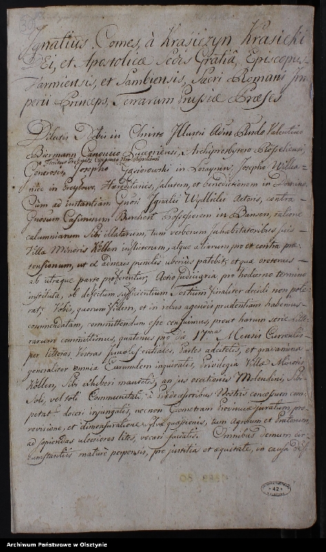 Obraz 8 z kolekcji "Najcenniejsze zbiory Archiwum Państwowego w Olsztynie111"