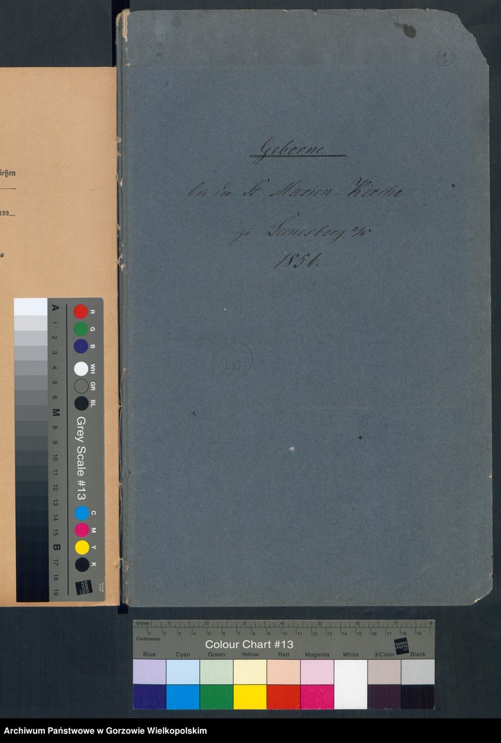 image.from.unit.number "Duplikate der St. Marienkirche Landsberg an der Warthe (Zawiera też księgę zgonów Concordienkirche z 1856 r. oraz dwa zapisy dotyczące małżeństw w 1857 r. w kościele Mariackim)"
