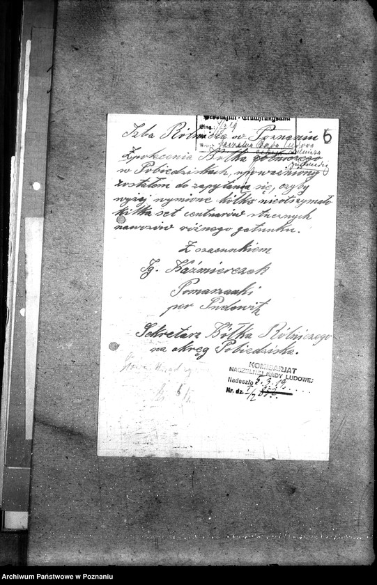 Obraz 10 z jednostki "Zapotrzebowanie sztucznych nawozów w poszczególnych powiatach na wiosnę 1919"