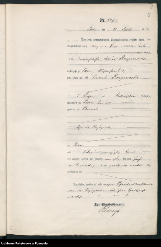 Obraz 10 z jednostki "Księga zgonów t. II"