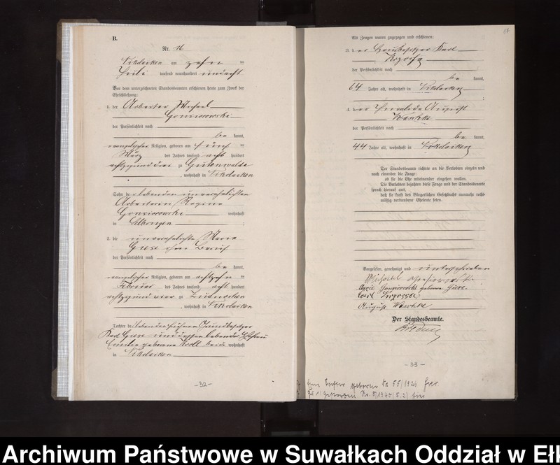 image.from.unit.number "Heirats-Haupt-Register des Königlichen Preussischen Standes-Amtes Nikolaiken Kreis Sensburg"