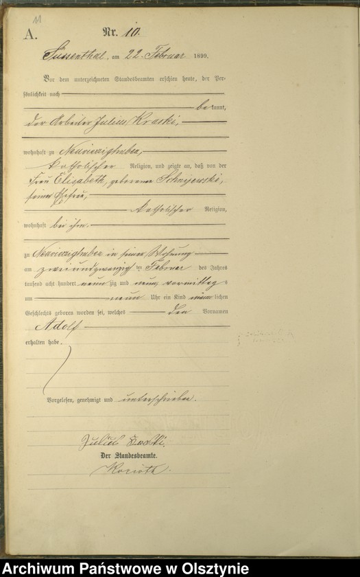 image.from.unit.number "Geburts-Haupt-Register Nr 1 - 88"