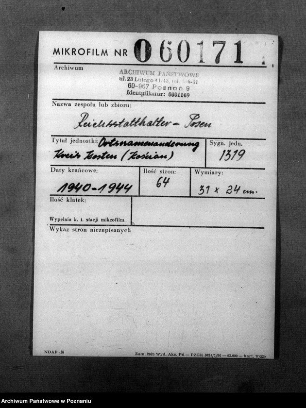 Obraz 2 z jednostki "Ortsnamenänderung Kreis Kosten - Kościan"