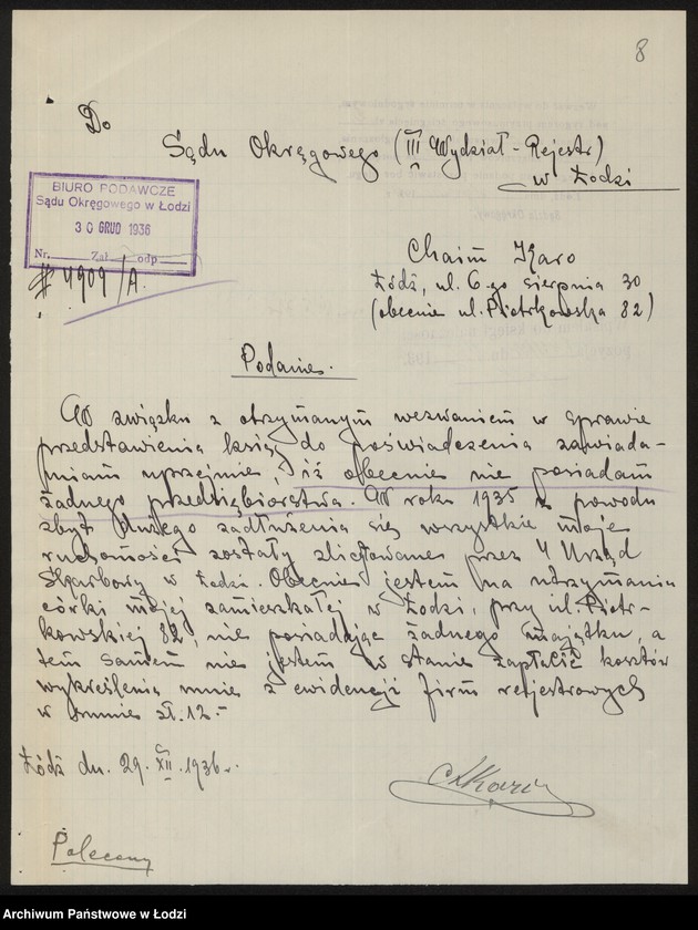 Obraz 10 z jednostki "Karo Chajm – prowadzenie cukierni"