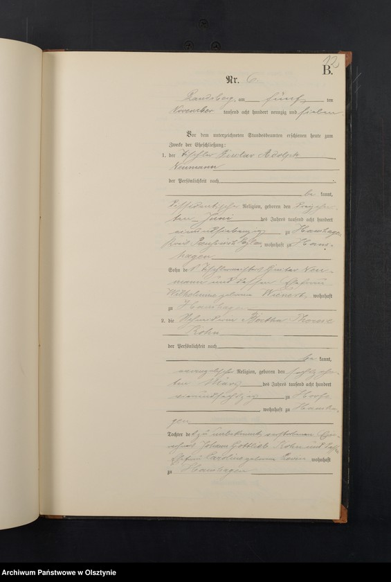 image.from.unit.number "Heiraths-Neben-Register Nr 1 - 9"