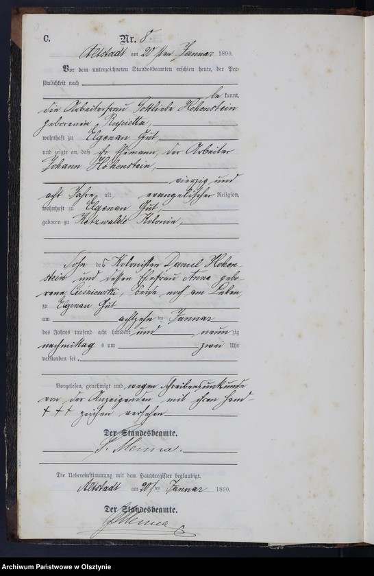 image.from.unit.number "Sterbe-Neben-Register Nr 1 - 74"