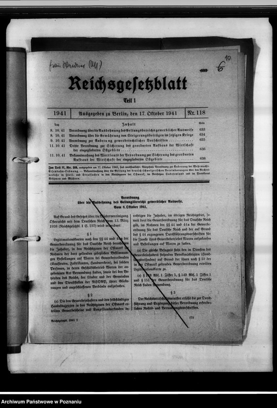 Obraz 14 z jednostki "Aufbau von Wirtschaft in den eingegliederten Ostgebieten."