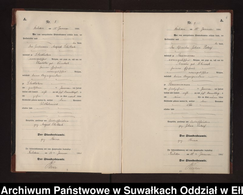 image.from.unit.number "Geburts-Neben-Register des Preussischen Standes-Amtes Stasswinnen Kreis Loetzen"
