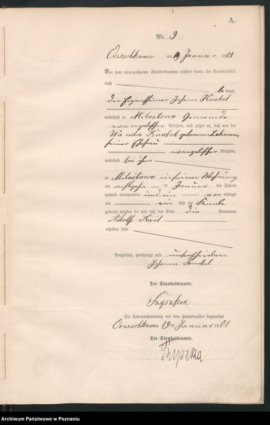 Obraz 12 z jednostki "Geburts-Neben-Register"