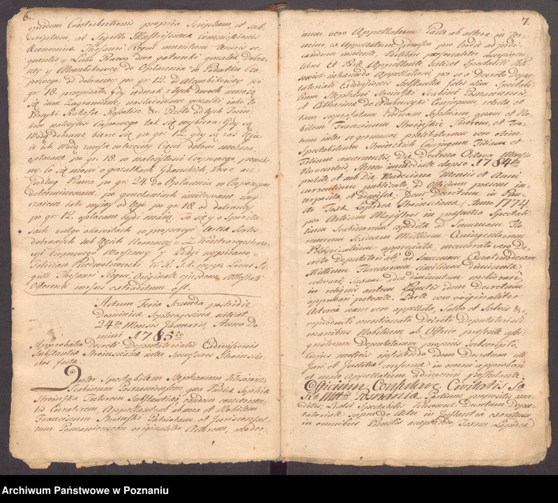 image.from.unit.number "Prothocollum officii consularis civitatis Posnaniae."