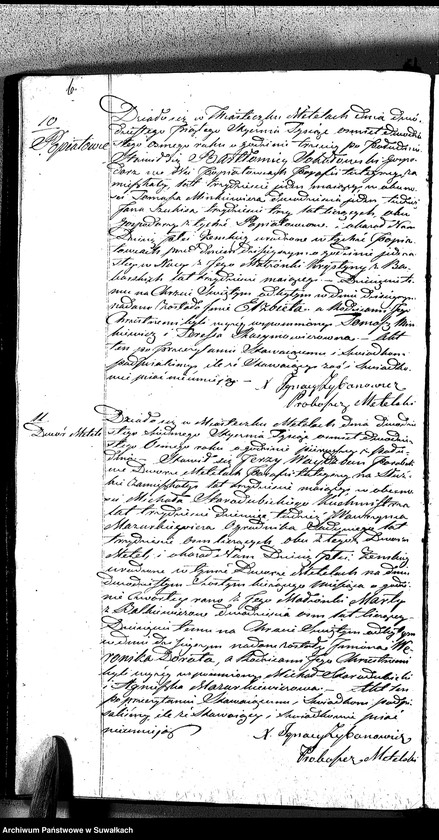 image.from.unit.number "Duplikat Aktów Urodzonych, Zaślubionych Zmarłych Katolików Parafii Metelskiey Roku 1828"