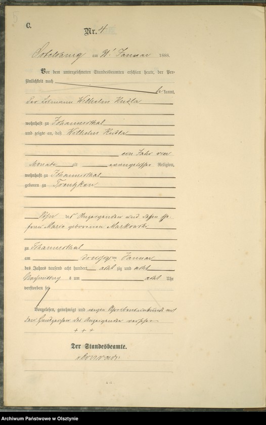 image.from.unit.number "Sterbe-Haupt-Register Nr 1 - 75"