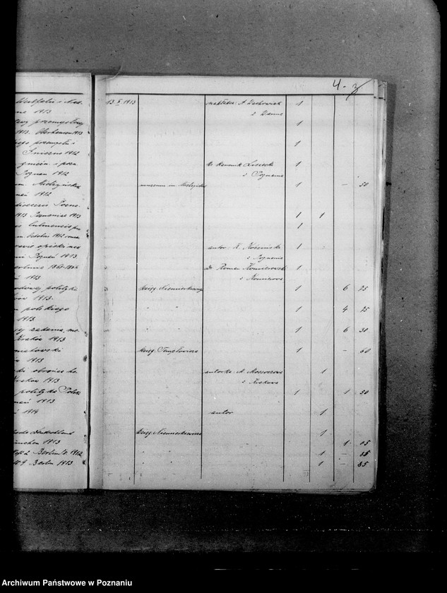image.from.unit.number "Spis [wykaz] książek w bibliotece Rady Narodowej w Poznaniu."