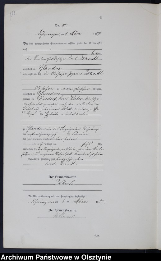 image.from.unit.number "Sterbe-Neben-Register Nr 1 - 26"