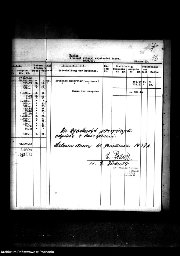 Obraz 19 z jednostki "Majątek Lutom powiatu międzychodzkiego parcelacja"