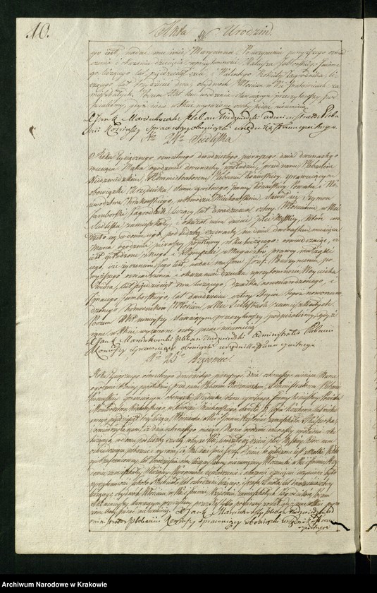 image.from.unit.number "Księga aktów stanu cywilnego Gminy Parafii Koniusza w Obwodzie Miechowskim, Powiecie Krakowskim na rok 1821"