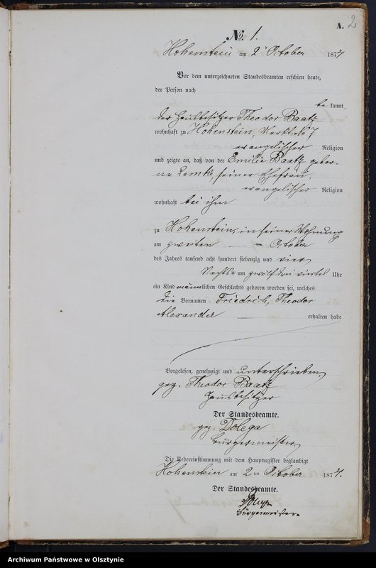 Obraz 4 z jednostki "Geburts-Neben-Register Nr 1 - 21"