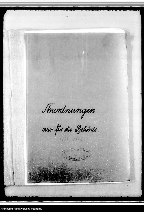 Obraz 4 z jednostki "Anordnungen nur für die Behörde"