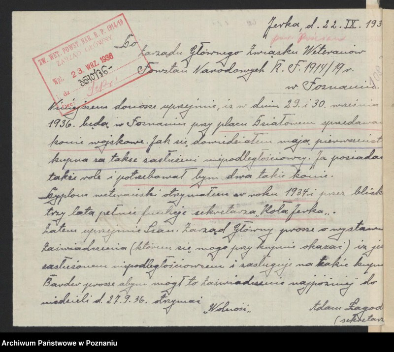 Obraz 8 z jednostki "Jerka, powiat Kościan akta koła."