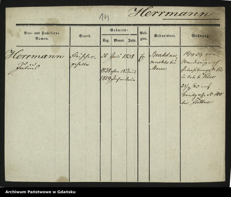 image.from.unit.number "Karty meldunkowe: Herrmann Julianne - Herrmann Wilhelmine"