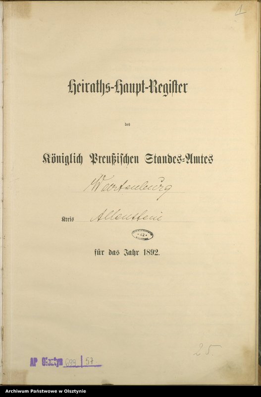 image.from.unit.number "Heiraths-Haupt-Register Nr 1 - 31"