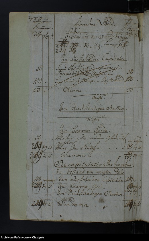 image.from.unit.number "Jahr-Rechnung der Hanswaldschen Kirchen aller Einnahme und Ausgabe wie auch Bau-Rechnung"