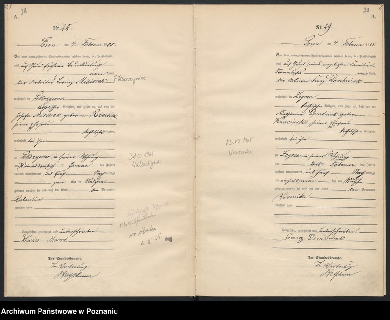 Obraz 17 z jednostki "Księga miejscowa urodzeń"