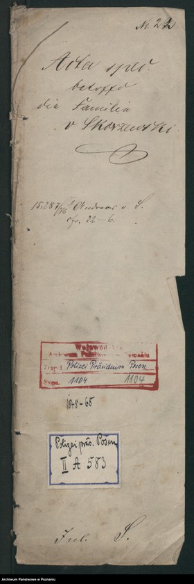 Obraz 2 z jednostki "A. betr. die Familie von Skarzewski"