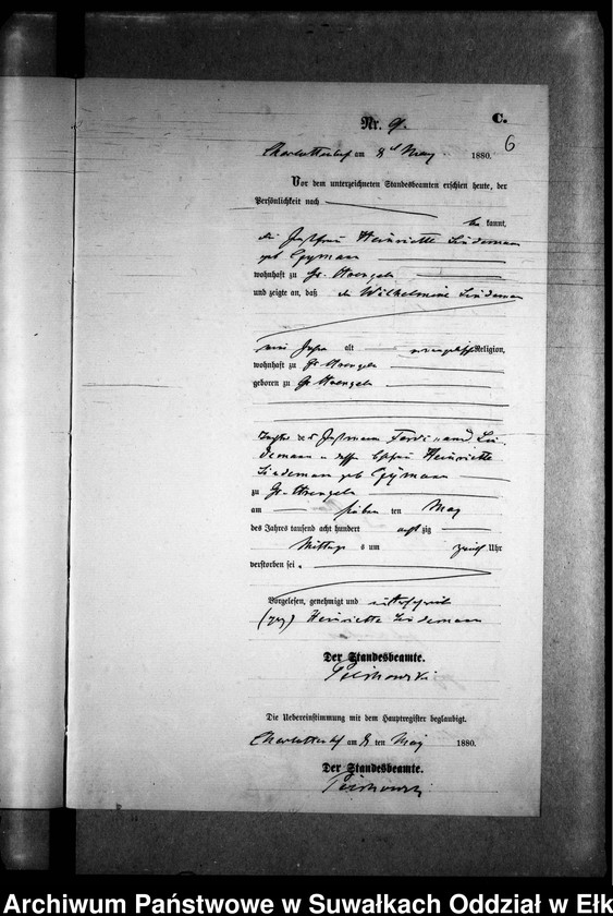 image.from.unit.number "Sterbe-Neben-Register des Preussischen Standes-Amtes Gr. Strengeln Kreis Angerburg"