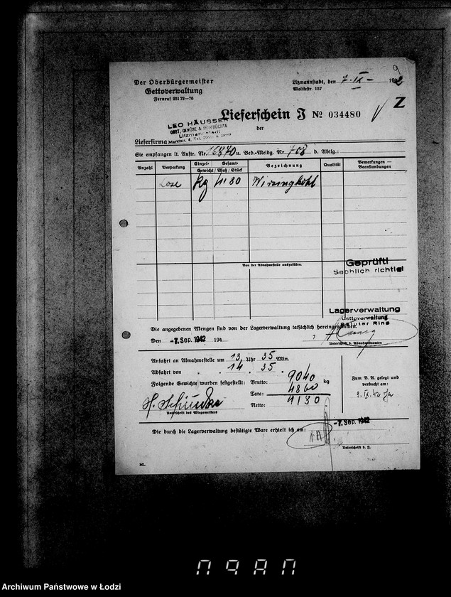 image.from.unit.number "Lebensmitteleinkauf. Aufträge, [Lieferscheinen und Rechnungen] 16841-16870 [Dostawa artykułów pierwszej potrzeby do Getta]"