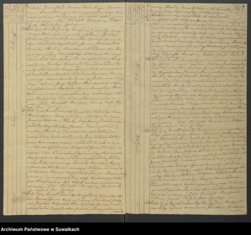Obraz 11 z jednostki "Akta zeszłych gminy puńskiey od dnia 1 stycznia do 31 grudnia 1823 roku"