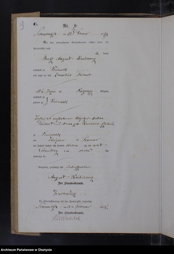 image.from.unit.number "Sterbe-Neben-Register Nr 1 - 73"