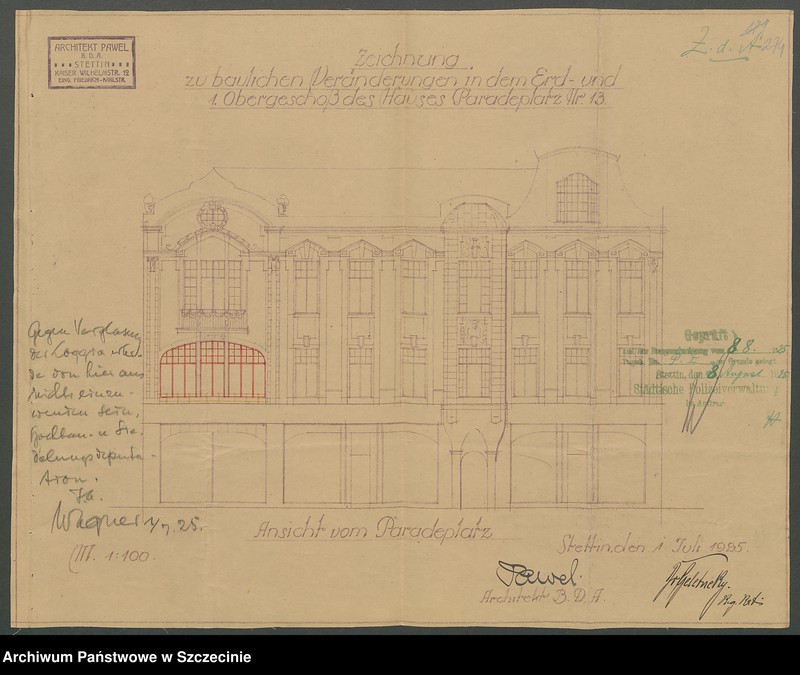 image.from.collection.number "Architektura Szczecina - akta nadzoru budowlanego111"