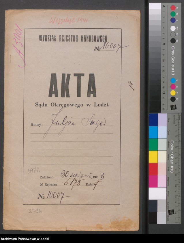 Obraz 19 z jednostki "Moszek Gutman – drobra sprzedaż manufaktury półwełnianej"