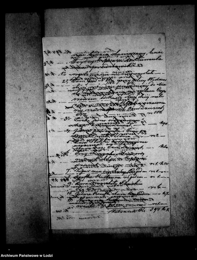 Obraz 13 z jednostki "Akta tyczące się spisu inwentarza pozostałości po zmarłej Johannie Zofii Prasse"