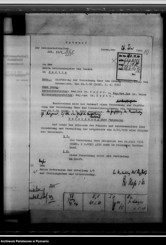 Obraz 14 z jednostki "Lebensmittelgestzgebung. Gewerbeaufsicht. Seuchengefahr bei Verarbeitung russischer Lumpen."