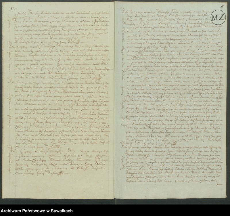 image.from.unit.number "Akta małżeństwa gminy puńskiey od 1-go maja 1809"
