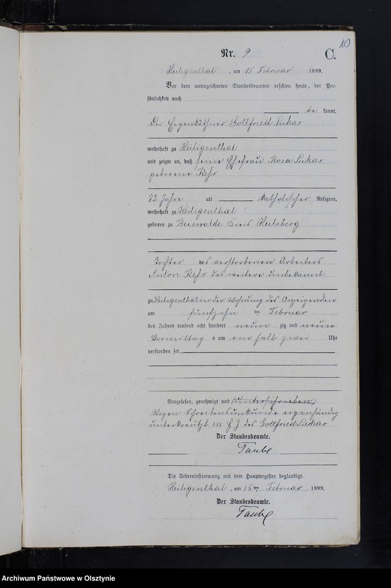 image.from.unit.number "Sterbe-Neben-Register Nr 1 - 42"