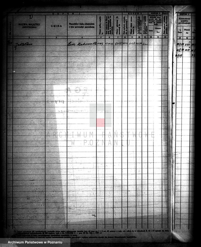 Obraz 6 z jednostki "/Księga kontroli prac parcelacji prywatnej powiatu wągrowieckiego/"