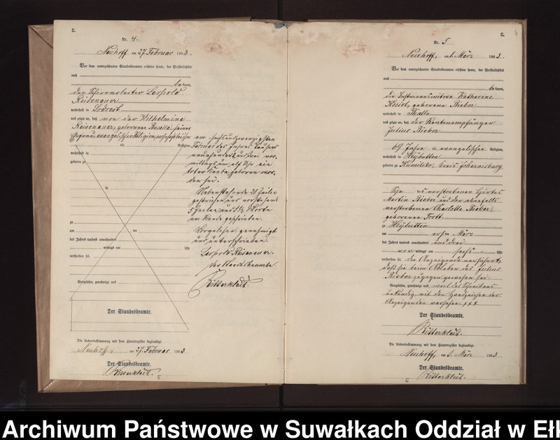 image.from.unit.number "Sterbe-Neben-Register des Preussischen Standes-Amtes Neuhoff Kreis Loetzen"